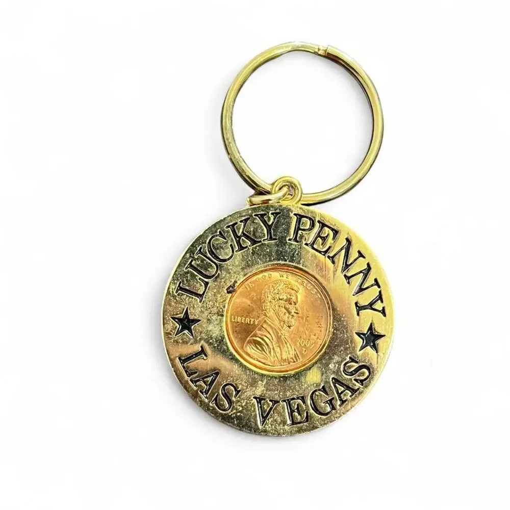 Lucky penny las vegas keychain